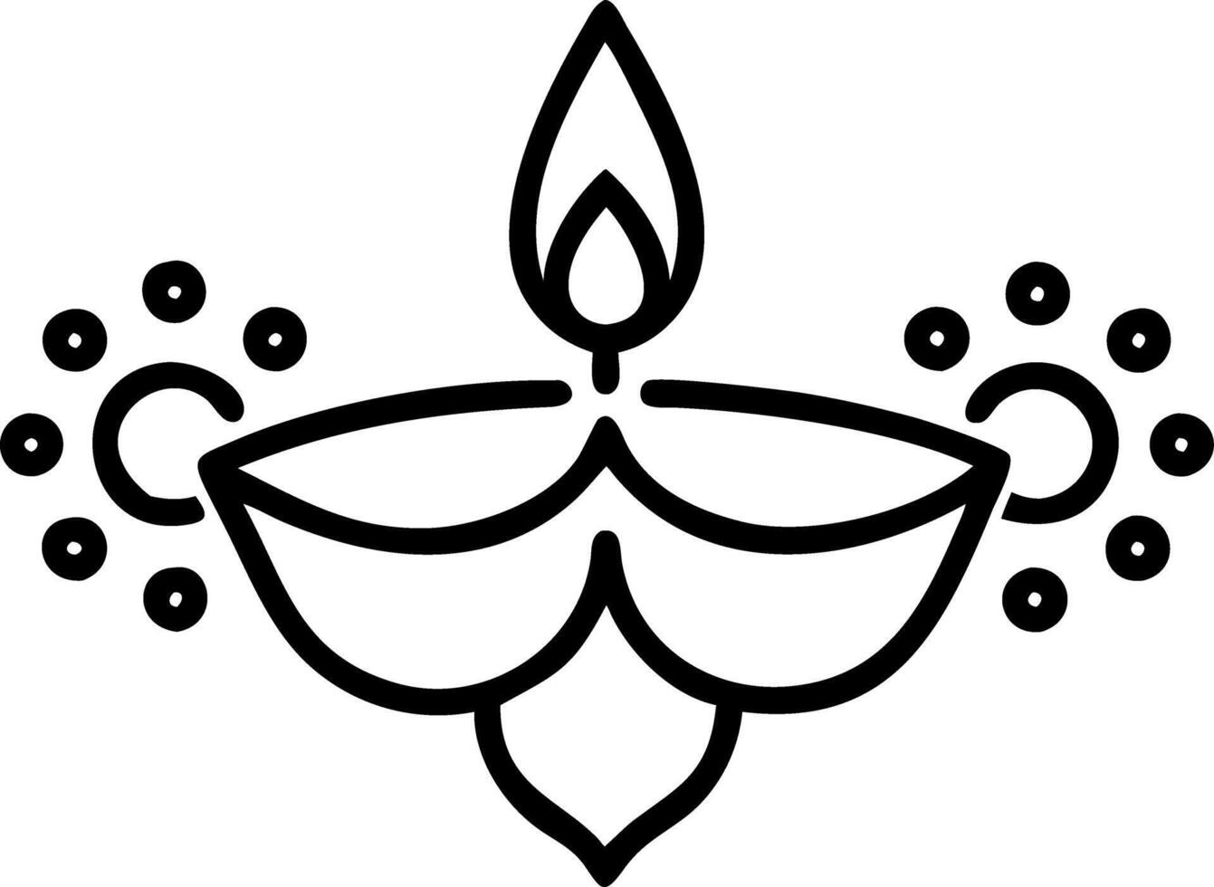 Abstract digital art of Diwali lamp with glowing floral patterns symbolizing cultural richness and festivity for banners vector
