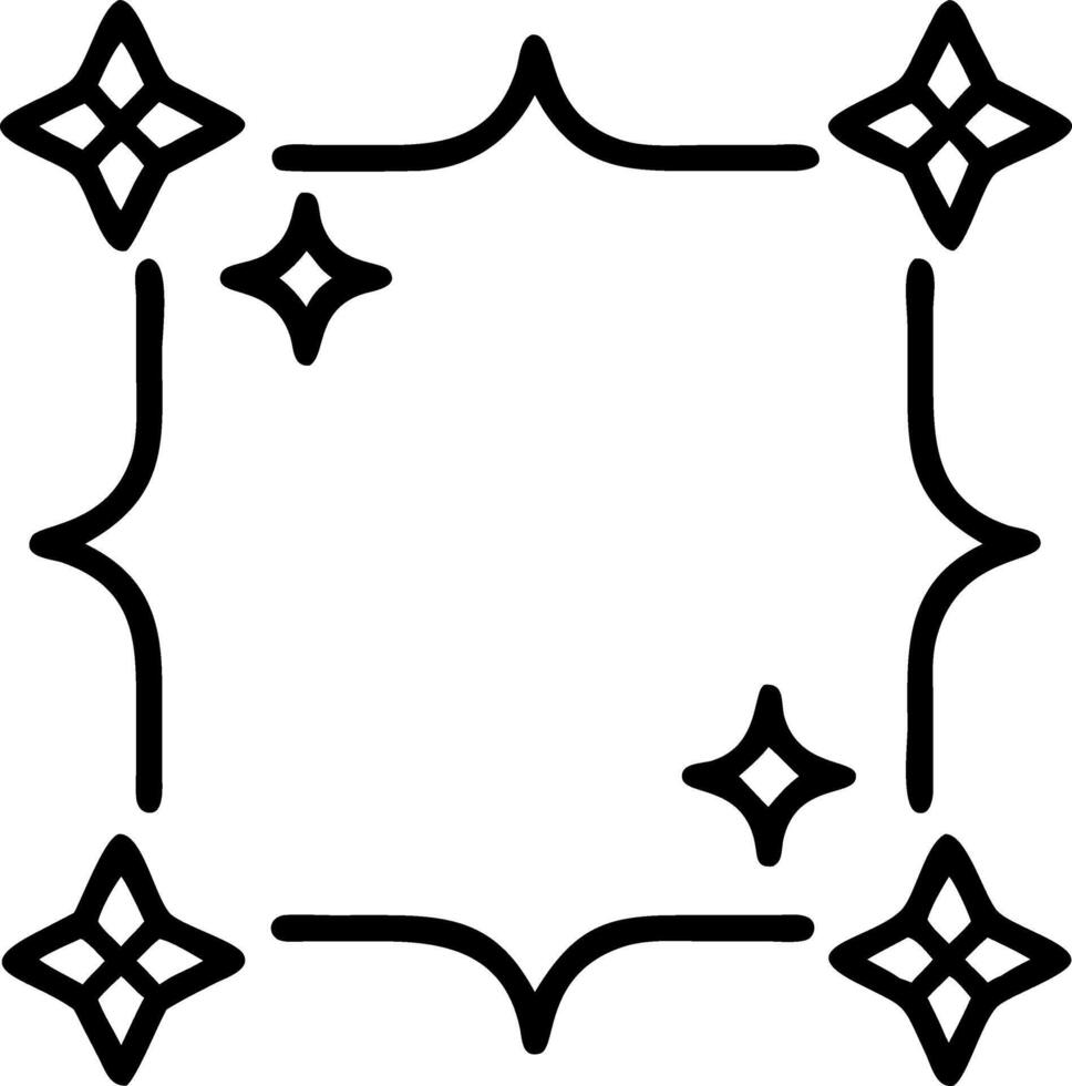 Abstract Rangoli and Star Border with Copy Space vector
