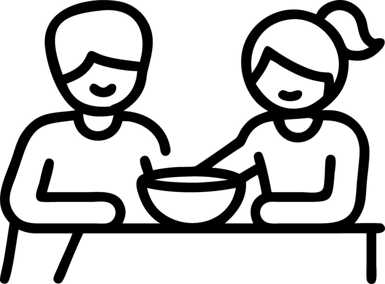 Bhai Dooj meal preparation vector