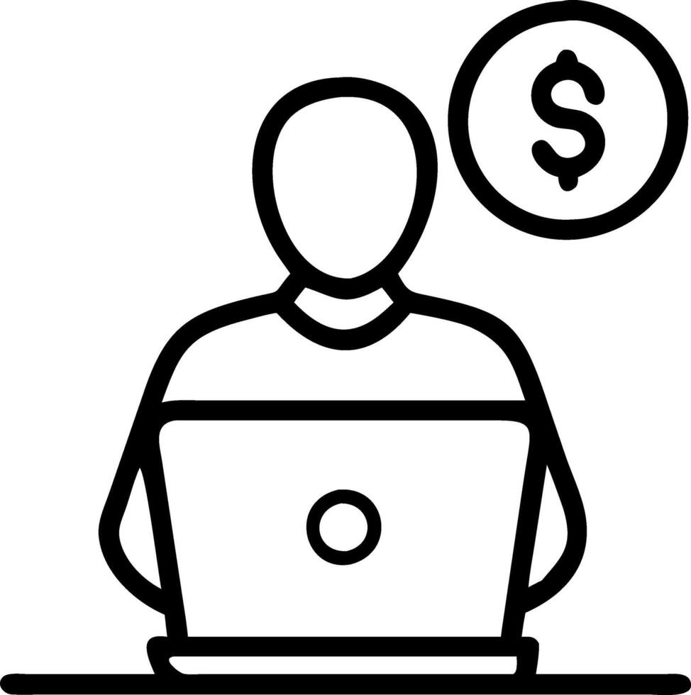 Candid Freelance Earnings Management vector