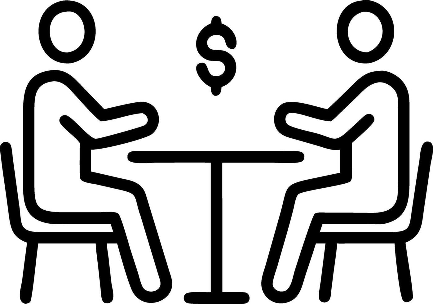 Candid Investment Planning Discussion vector