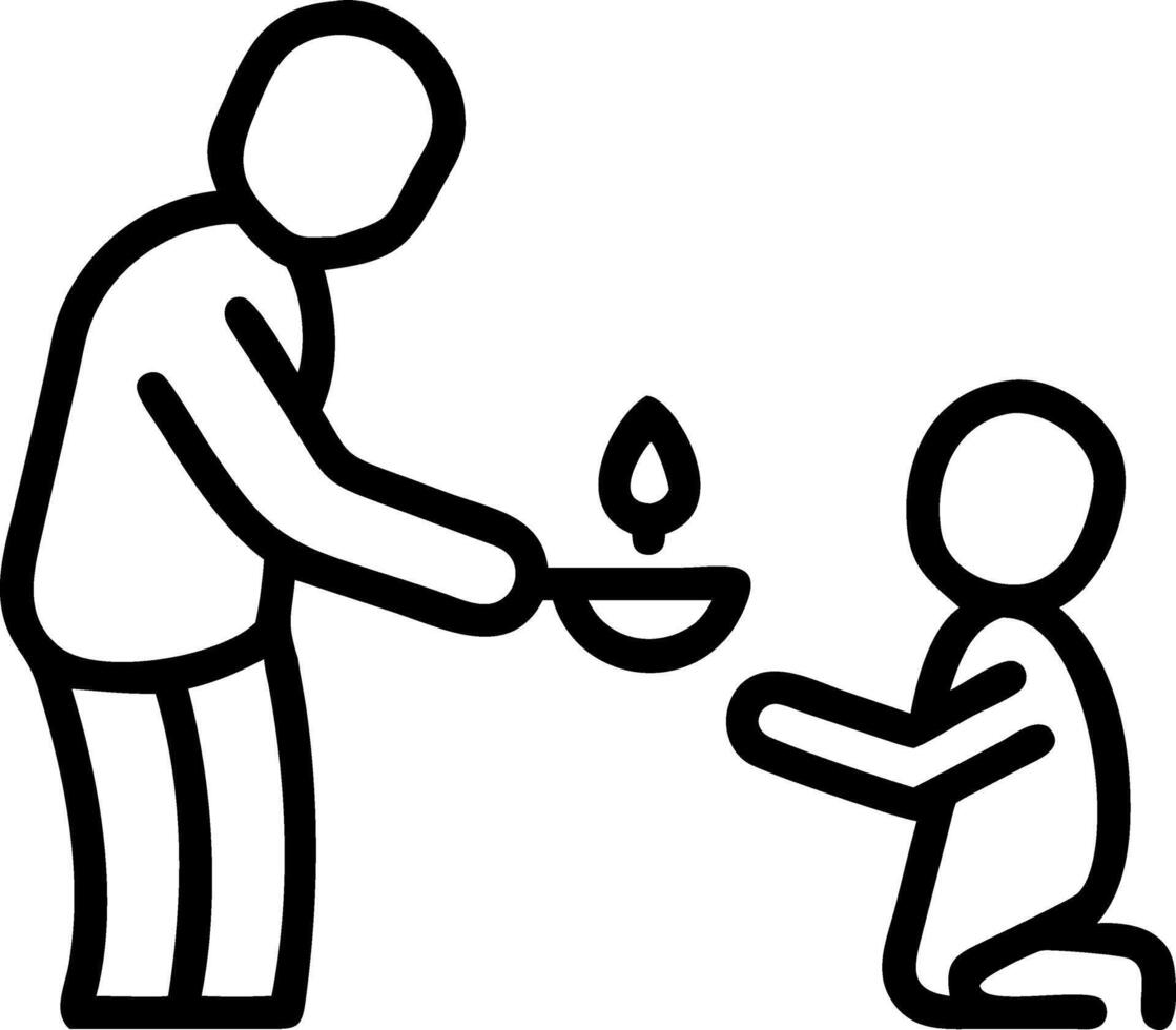 Elderly man teaching grandson to light Diwali diyas candidly capturing the passing of cultural heritage vector
