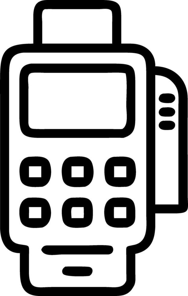 Glossy Payment Terminal Background with Reflections vector