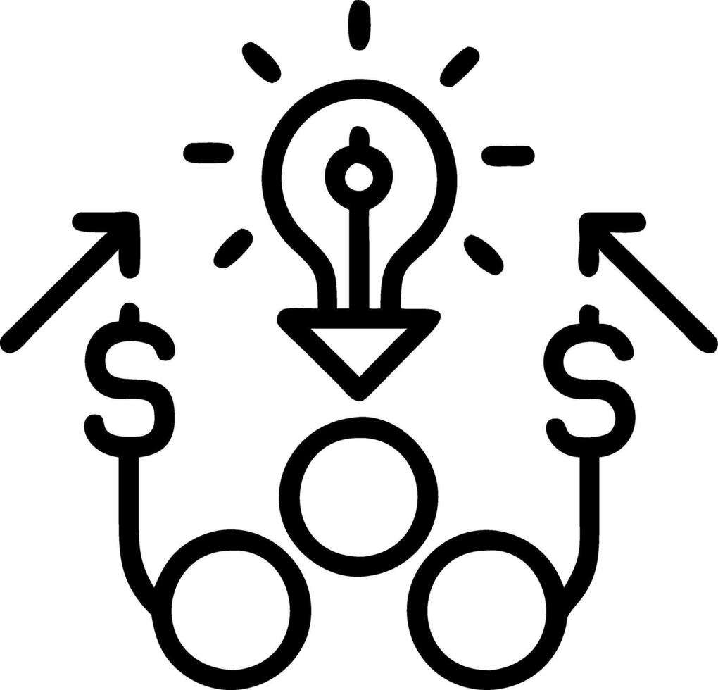 Glowing Abstract Acquisition with Corporate Expansion Symbols vector