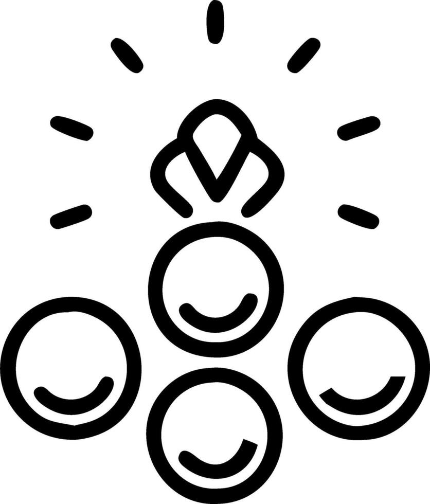 Glowing Abstract Coins in Digital Space vector