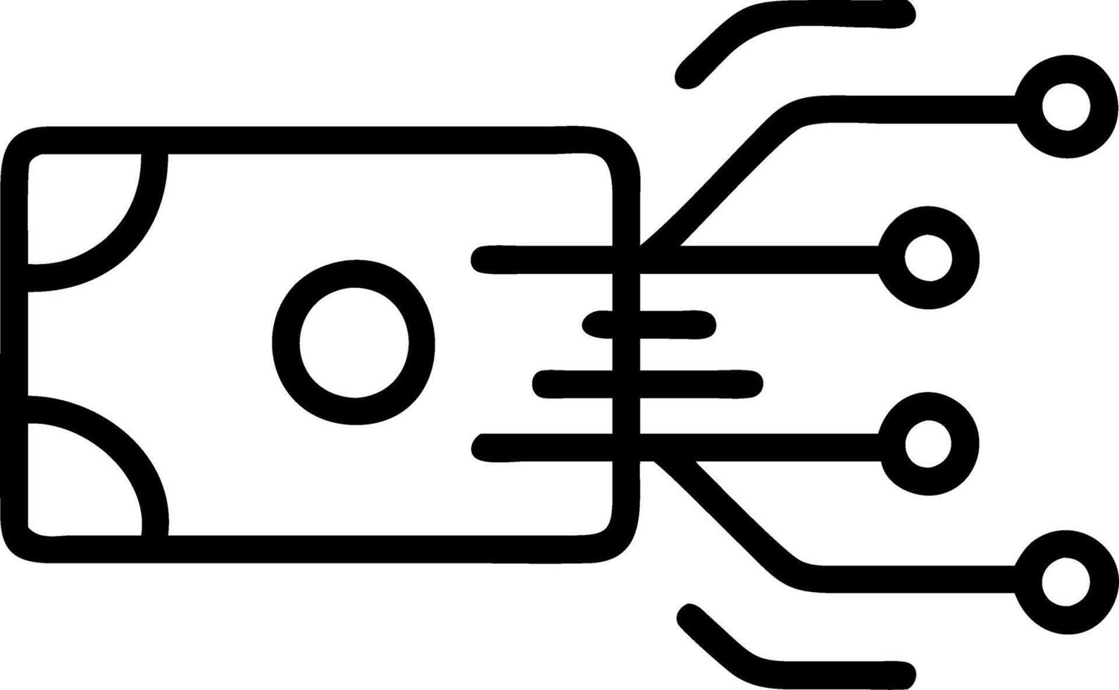 Glowing Abstract Payment Gateway Art vector