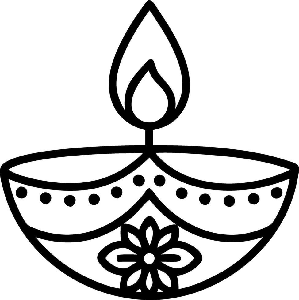 Glowing digital Diwali diya with mandala patterns capturing the cultural and festive spirit for banners vector
