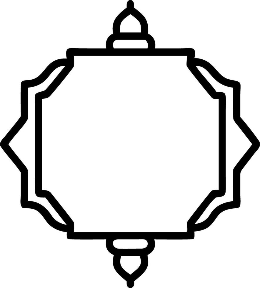 Lantern and Rangoli Border with Copy Space vector