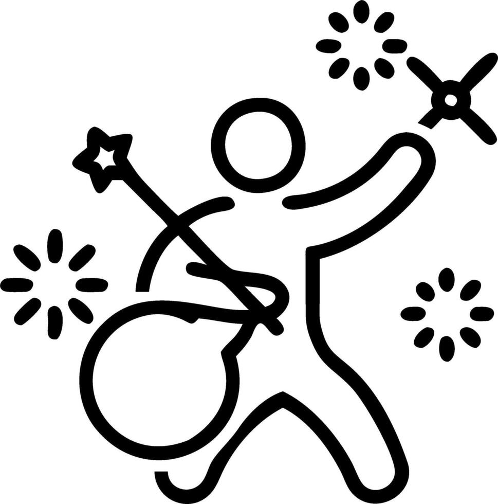 Musician with Glowing Instruments vector