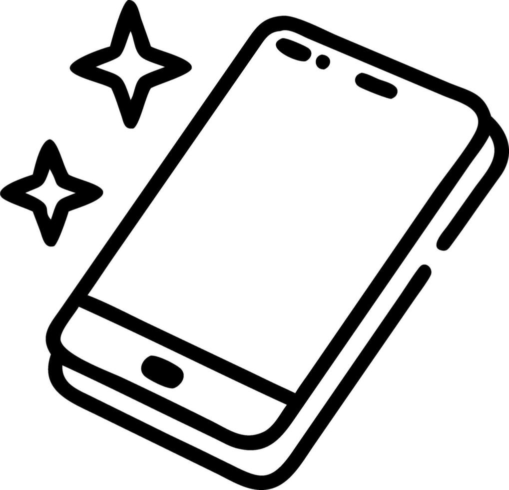 Smartphone with Holographic Spending Icons vector