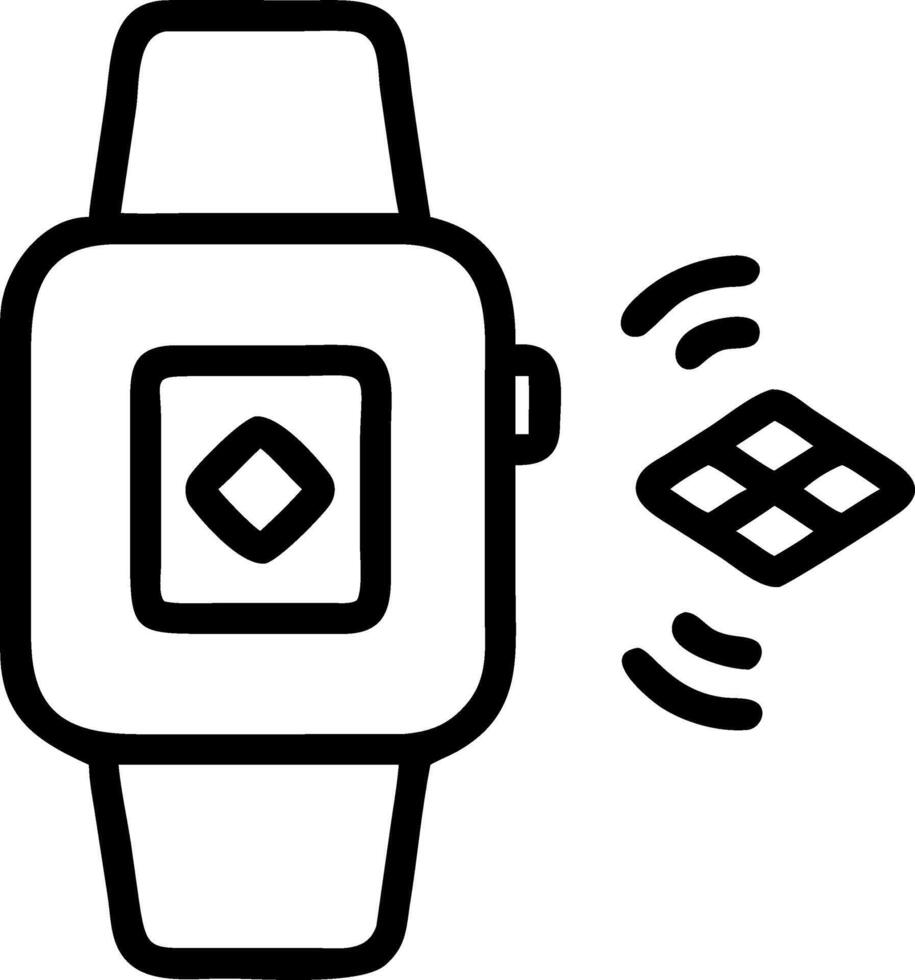 Watch with holographic Bhai Dooj icon vector