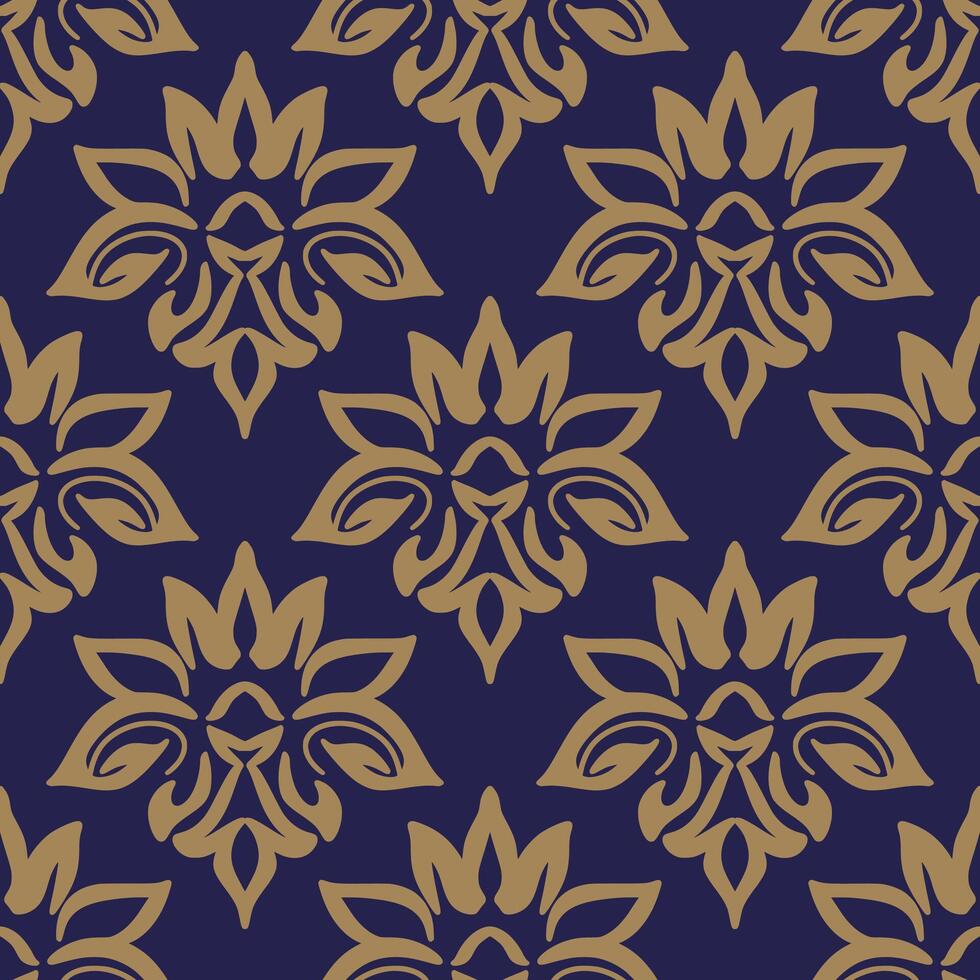 Damask seamless pattern element. classical luxury old fashioned damask ornament, royal victorian seamless texture for wallpapers, textile, wrapping. Vintage exquisite floral baroque template. vector