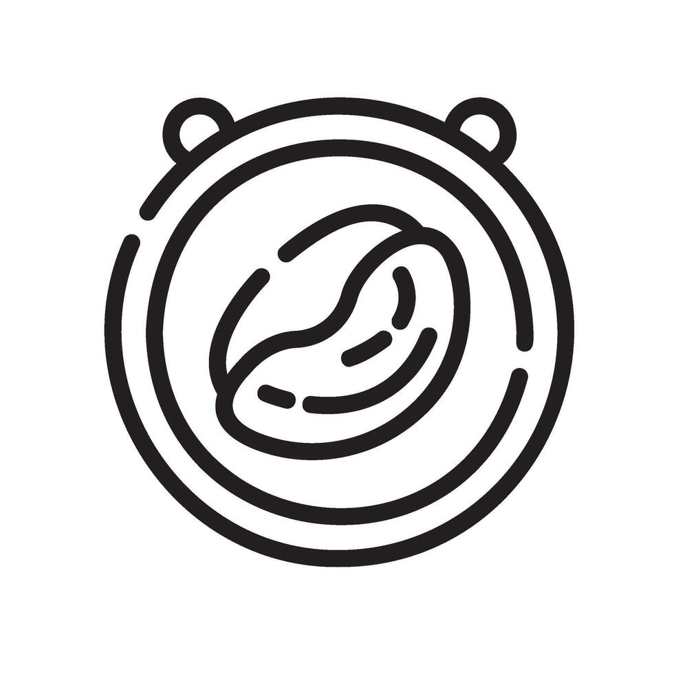 sign Line Icon White Background vector