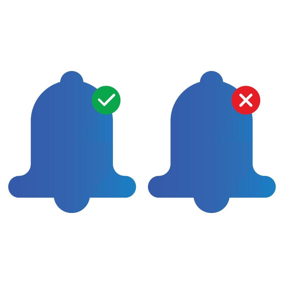 Notification social bell icon vector