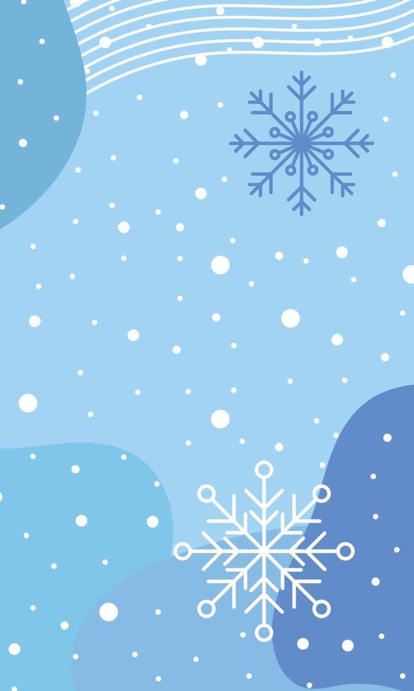 Winter poster with snowflakes. Colorful winter banner with falling snowflakes. Wintry scenes. Winter background. illustration vector