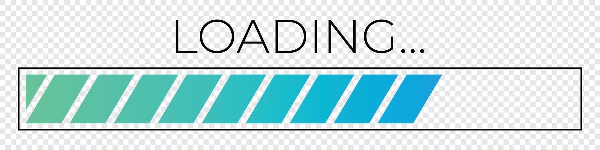 Loading progress bar. Simple loading bar. Progress bar. Data loading bar. illustration vector