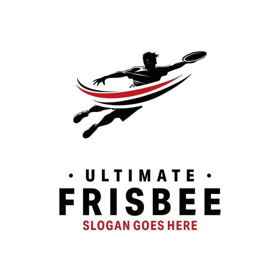 Ultimate Frisbee Logo design vector