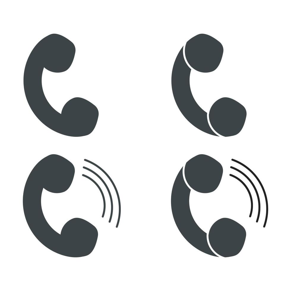 Set Of Phone call Icon for design. vector