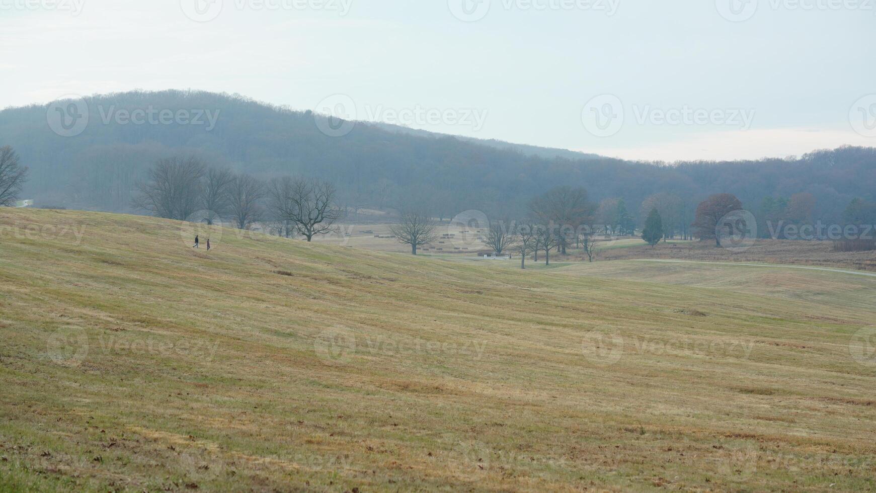 The valley Forge view with the meadows and woods in the USA photo