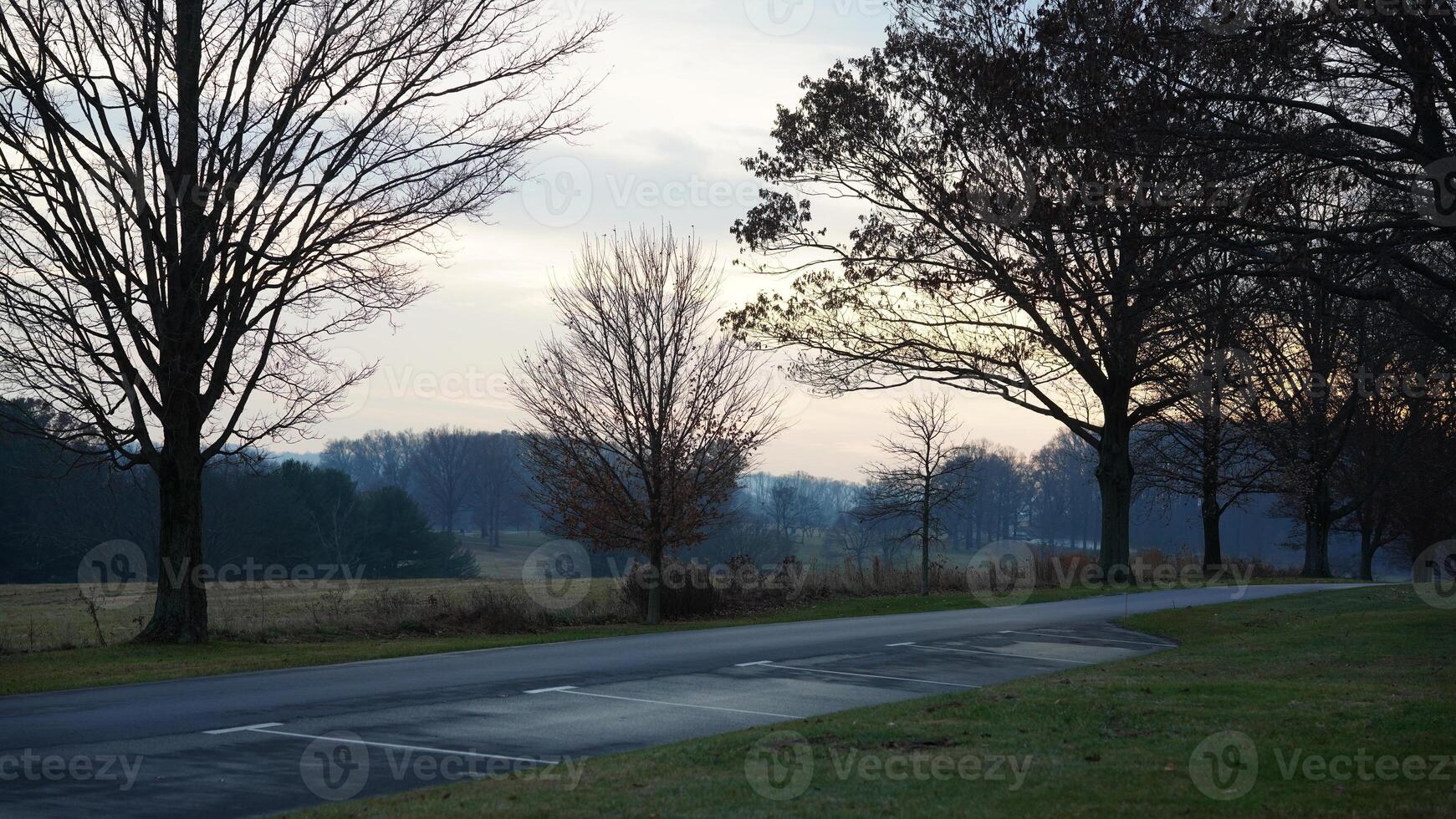 The valley Forge view with the meadows and woods in the USA photo