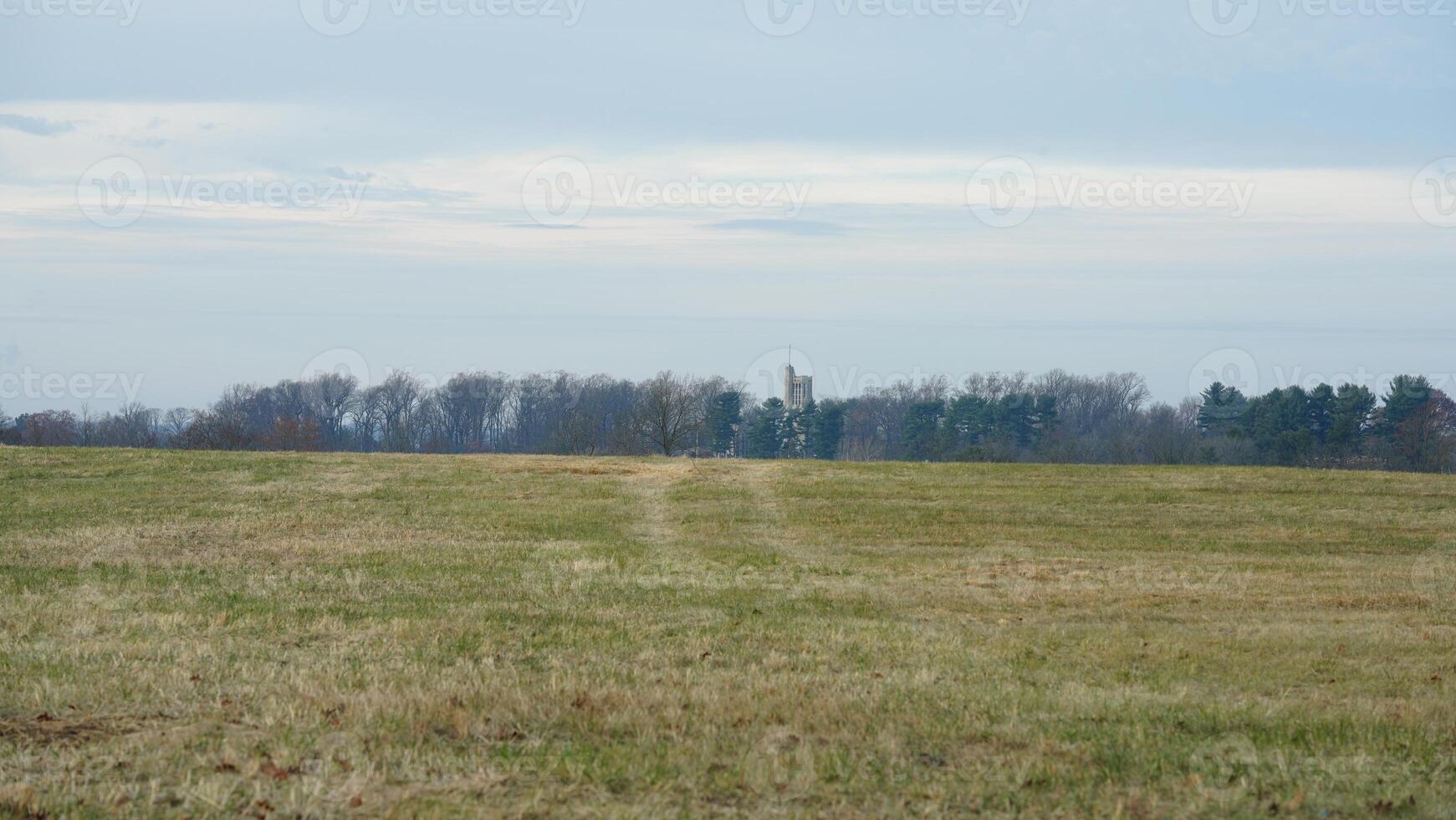 The valley Forge view with the meadows and woods in the USA photo