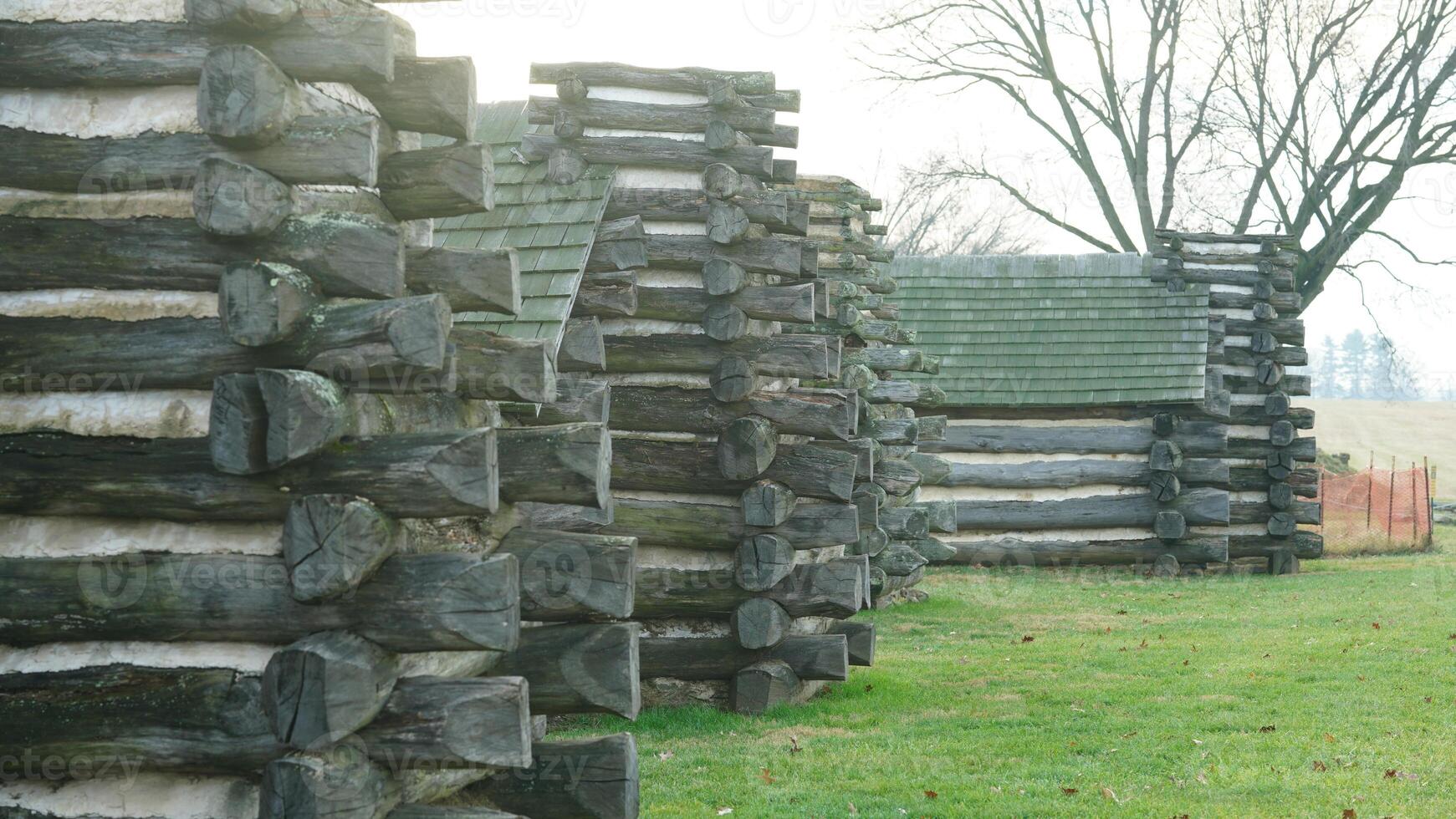 The valley Forge view with the meadows and woods in the USA photo