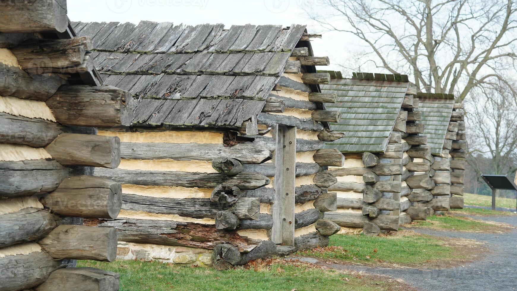 The valley Forge view with the meadows and woods in the USA photo
