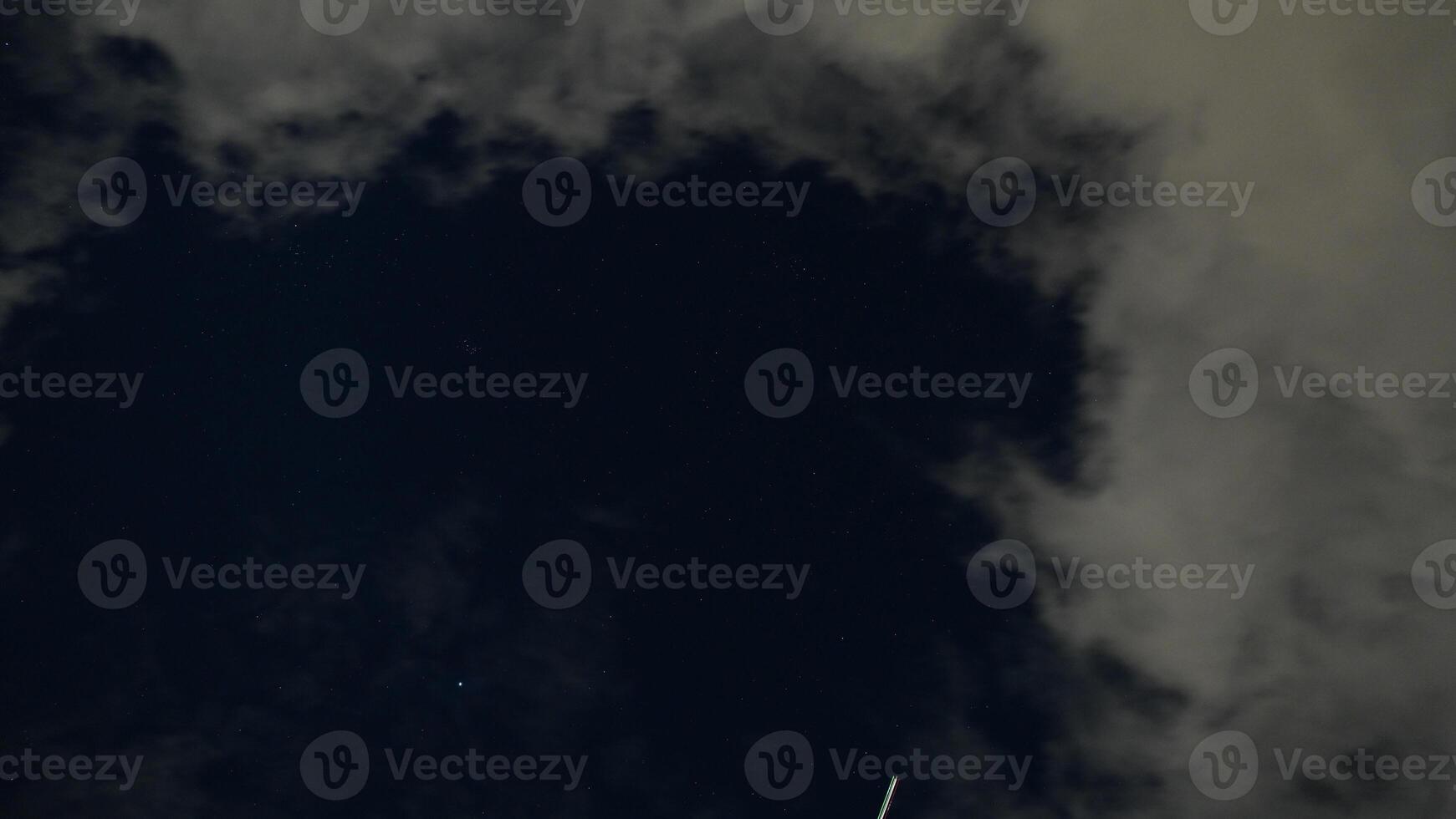 The night sky view with the stars full of the sky at night photo