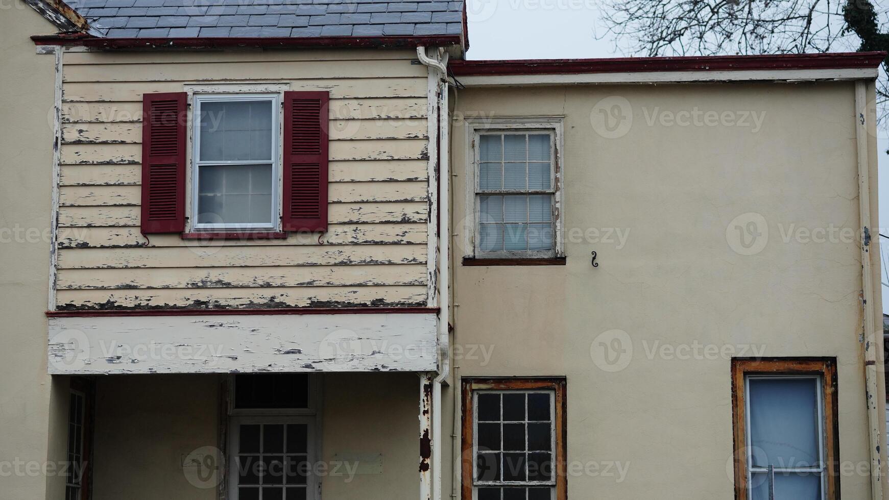 The houses view located in the USA town or countryside photo