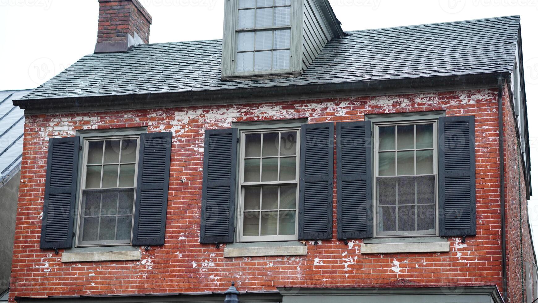 The houses view located in the USA town or countryside photo