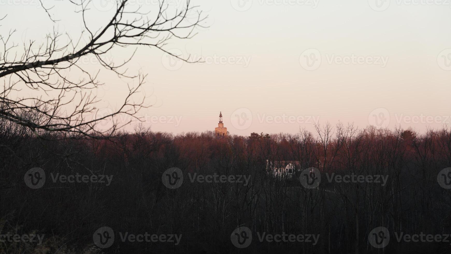 The beautiful sunset sky view with the colorful clouds as background photo