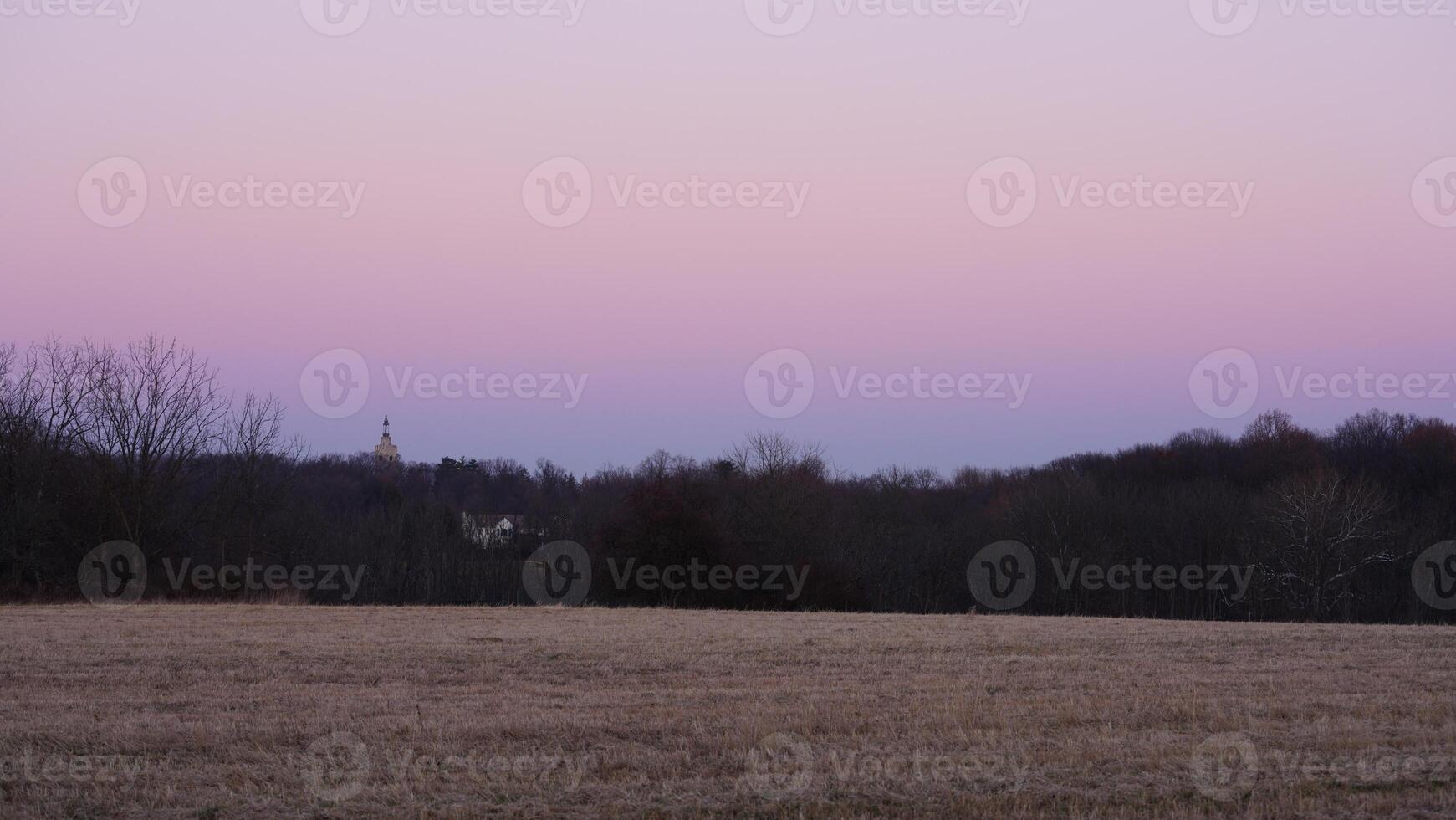 The beautiful sunset sky view with the colorful clouds as background photo