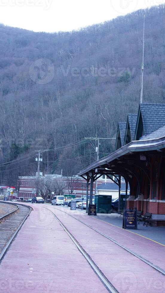 The train station view located in the Jim Thrope of the USA photo