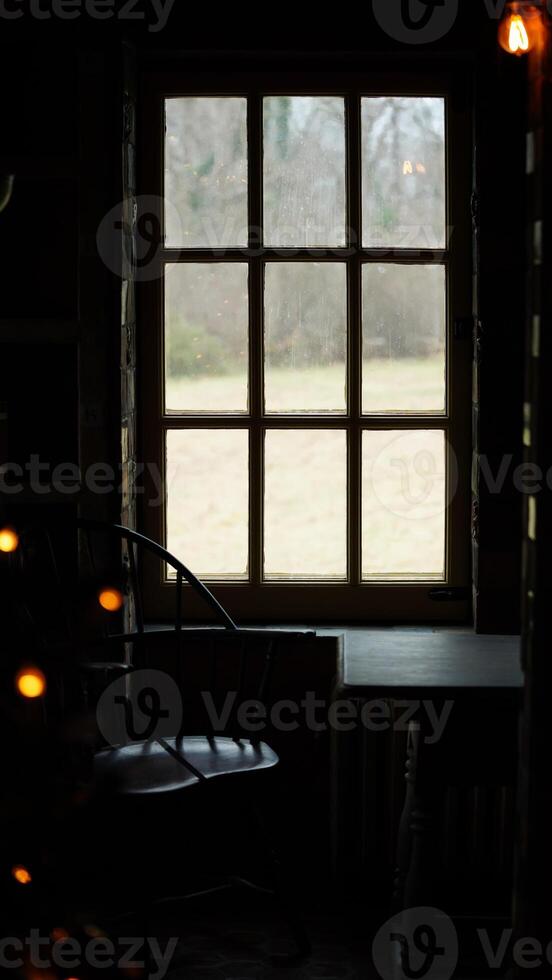 An old house built with the concrete located in the Dolystown of the USA photo