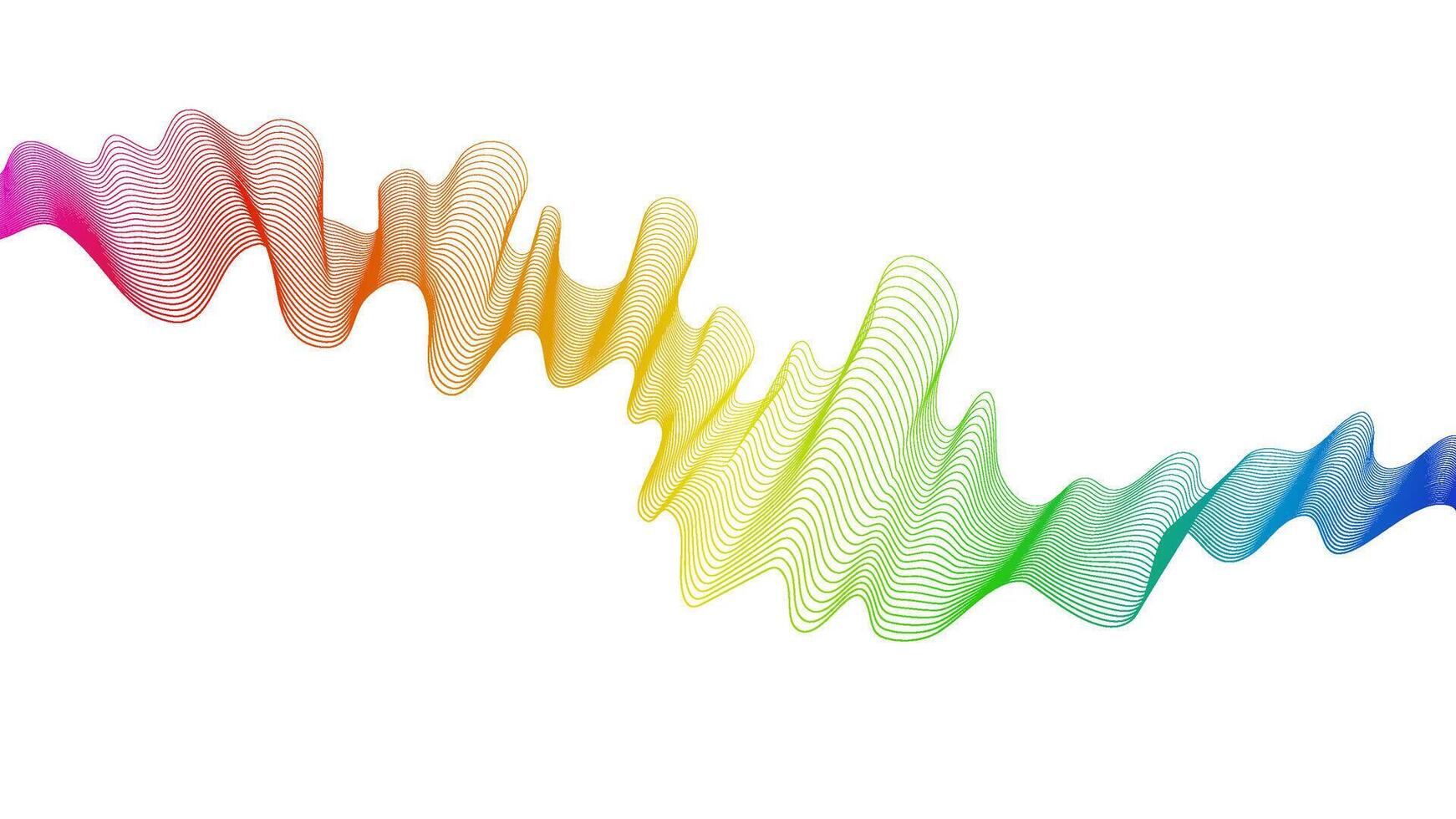 Abstract backdrop with wave gradient lines vector