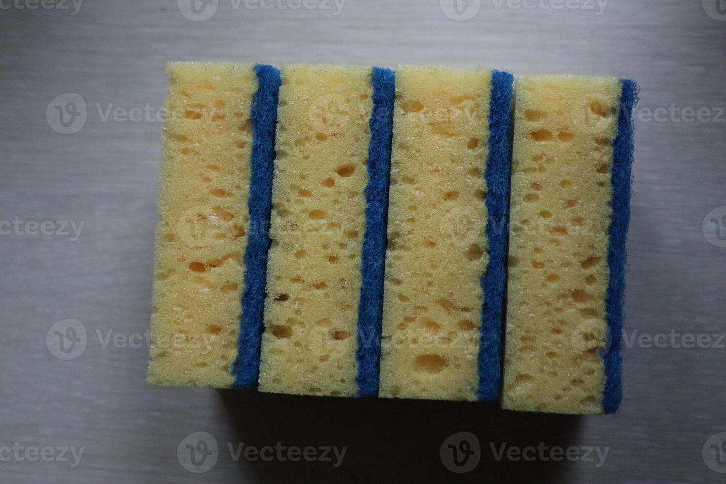 Introducing the FourLayer Cleaning Sponge, designed for versatile and effective household use photo