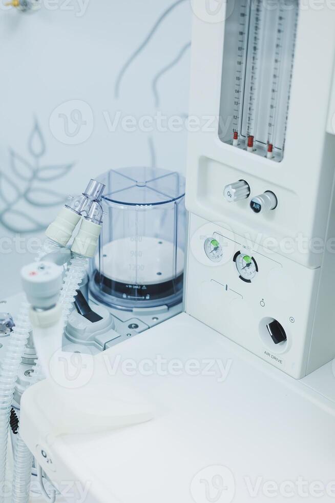 Modern medical equipment in a bright office. Apparatus for ultrasound diagnostics. photo