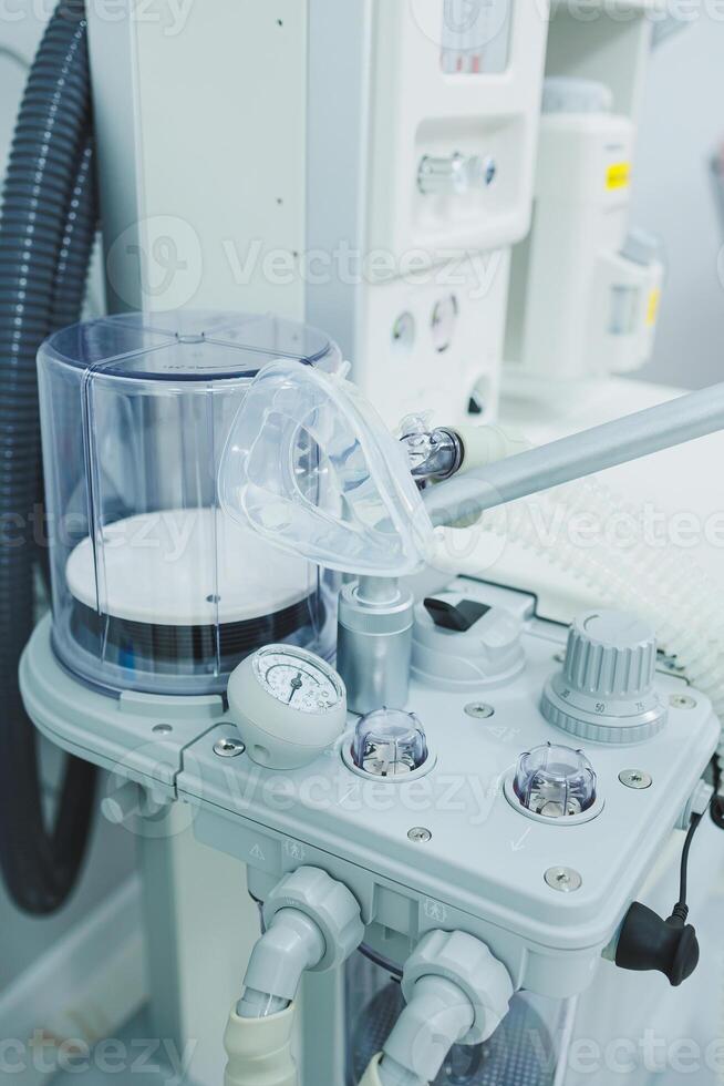 Modern medical equipment in a bright office. Apparatus for ultrasound diagnostics. photo