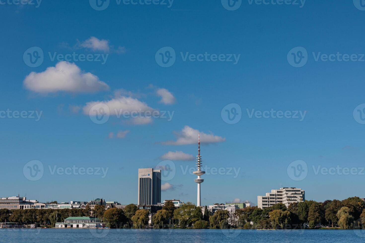the skyline of hamburg photo