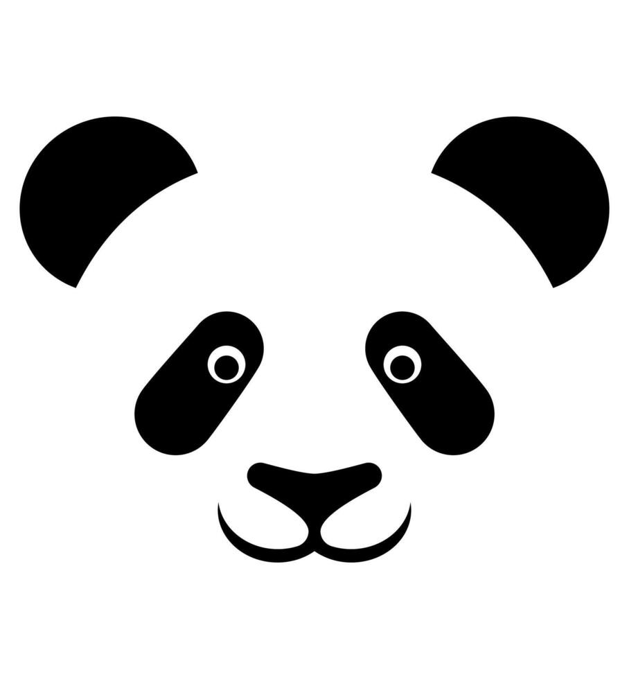 panda bear logo creative and original for your company logotype illustration isolated on white background vector