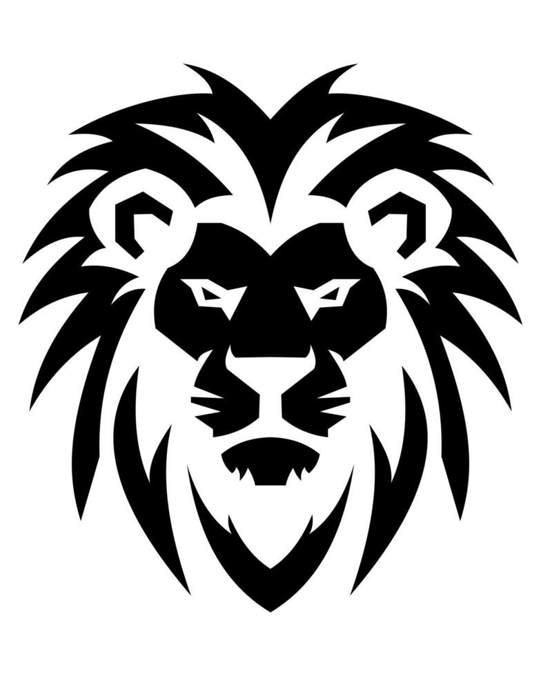 lion logo creative illustration vector