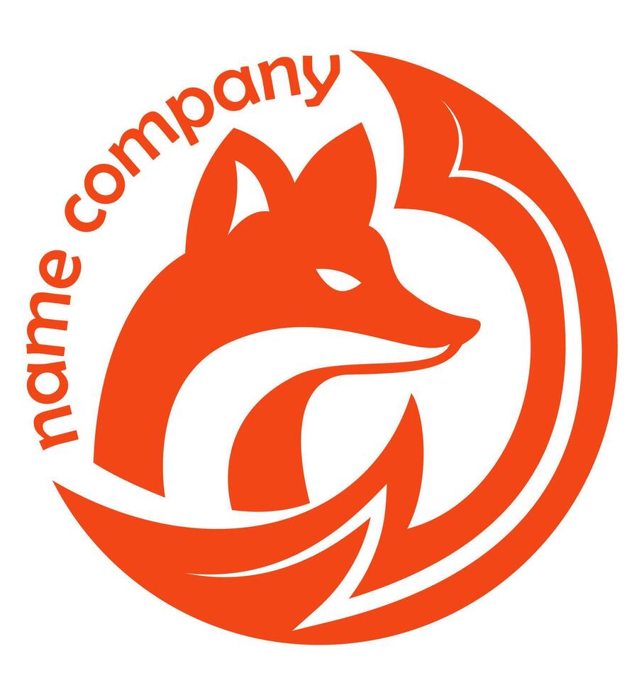 fox logo creative and original for your business or company logotype illustration vector