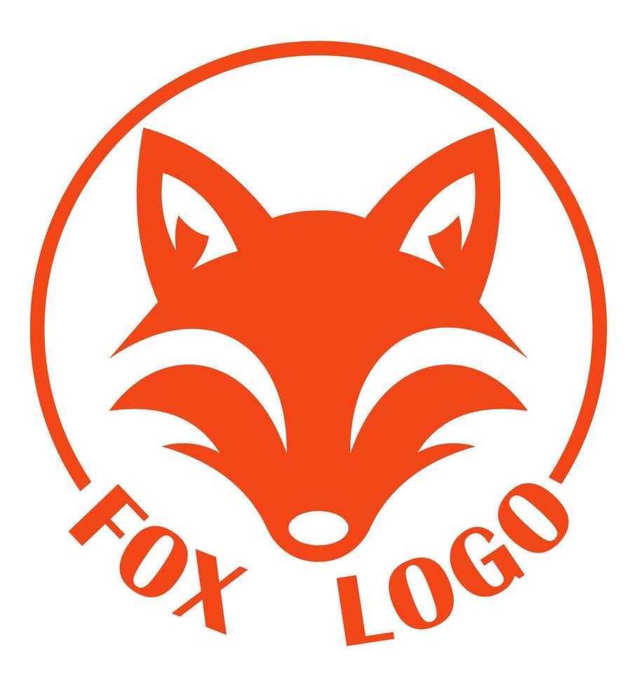 fox logo creative and original for your business or company logotype illustration isolated white background vector