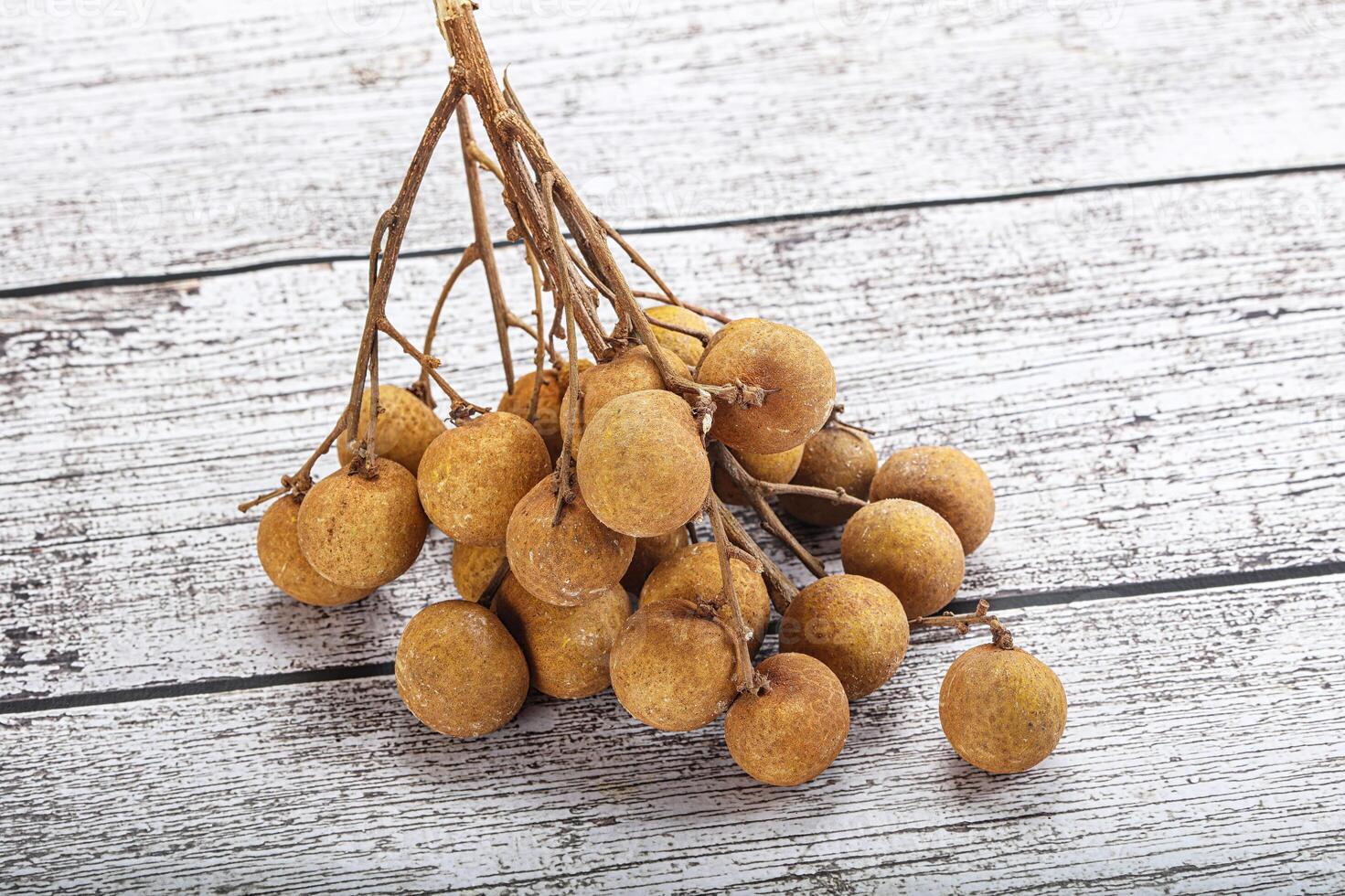 Ripe sweet tropical Longan fruit photo