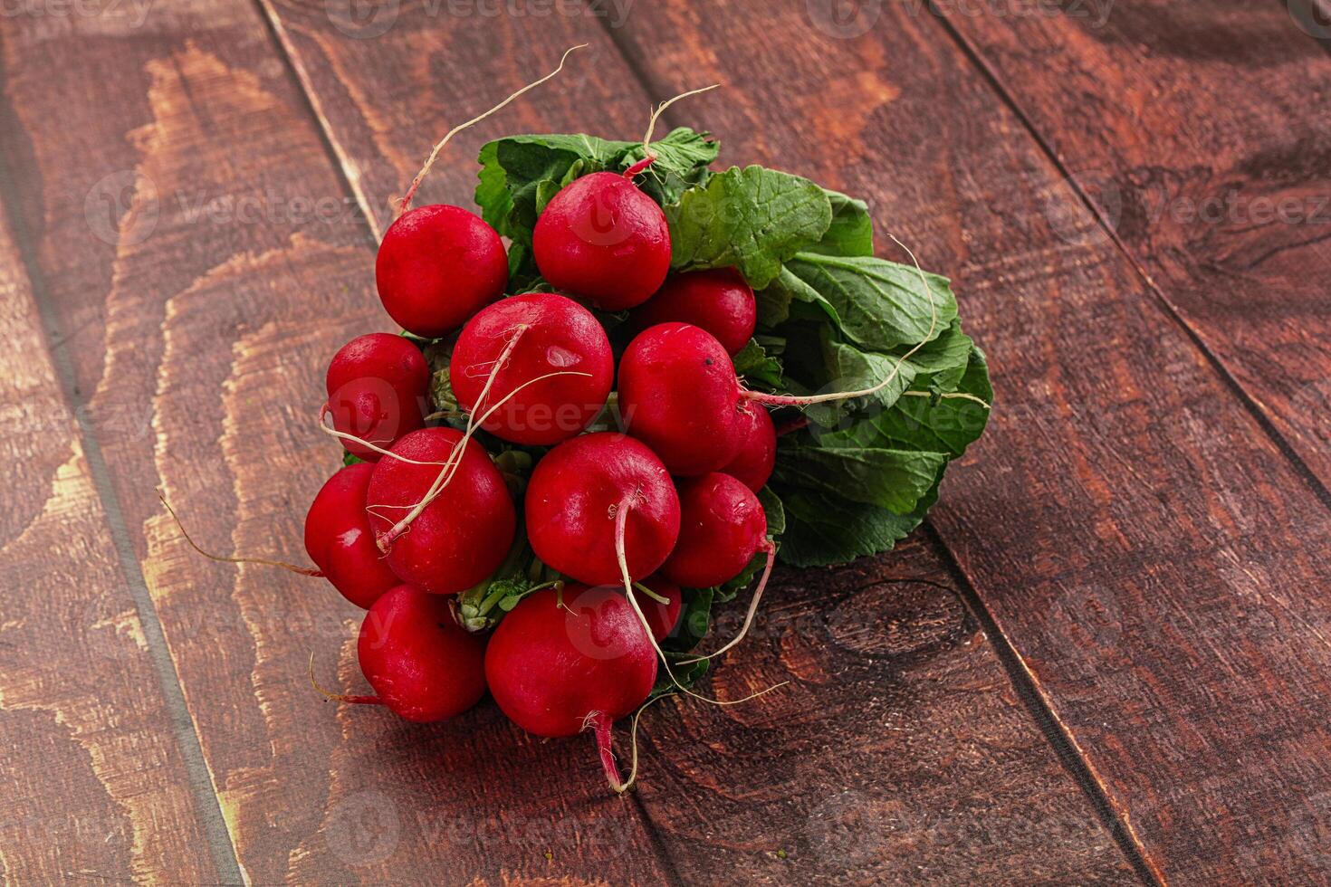 Ripe fresh organic radish heap photo