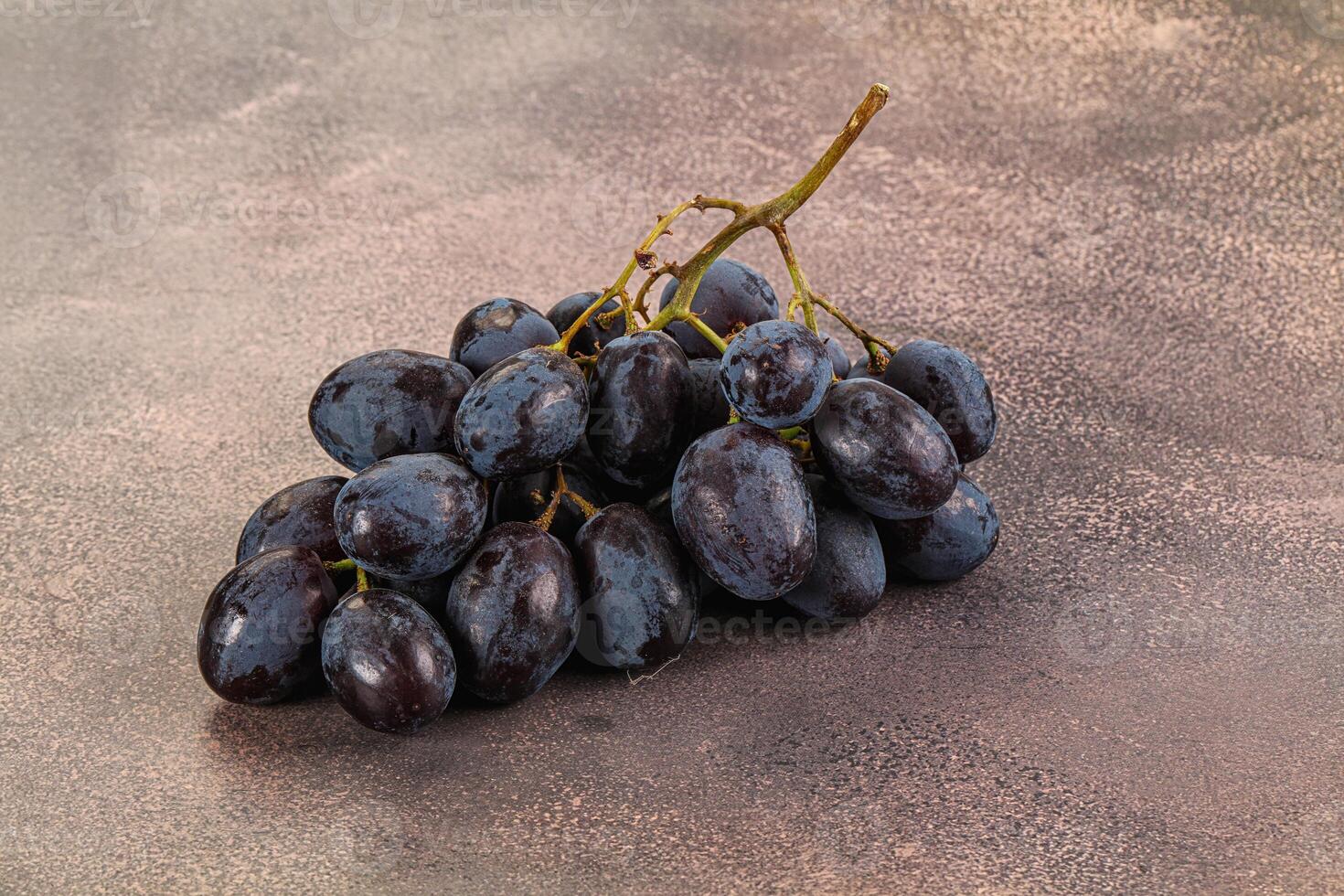 Blue juicy sweet ripe Grape bunch photo