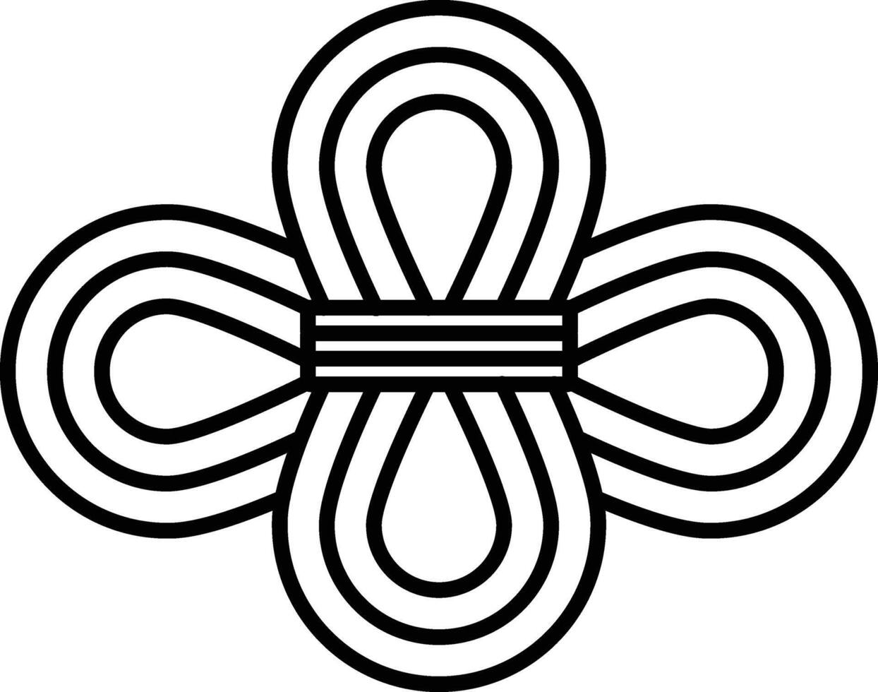 Survival Rope Line Icon Design vector