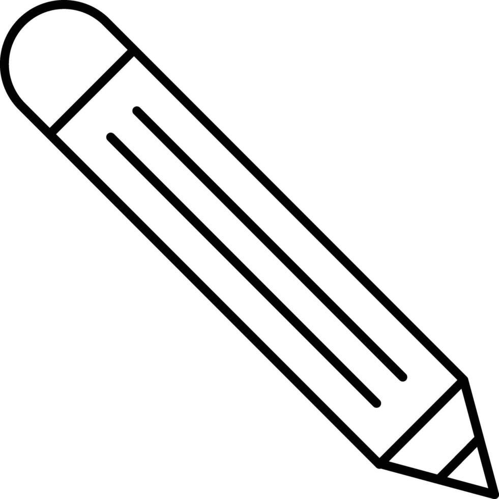 Pencil Line Icon Design vector
