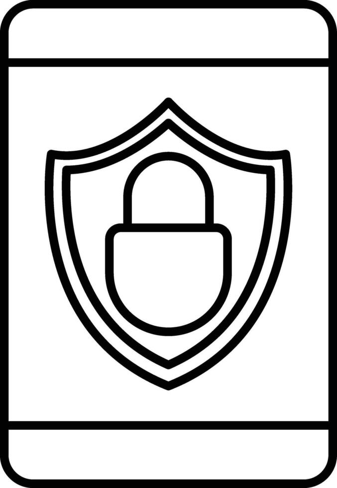 Network Security Line Icon Design vector