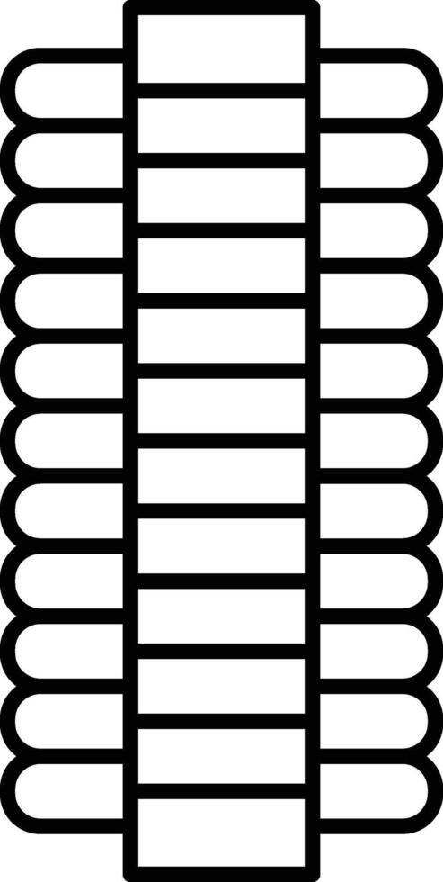 Survival Bracelet Line Icon Design vector
